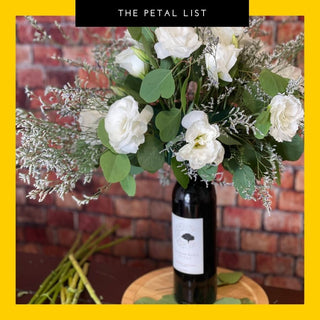 Stand Out at Summer Cookouts: D.I.Y. Wine Bottle Floral Arrangement